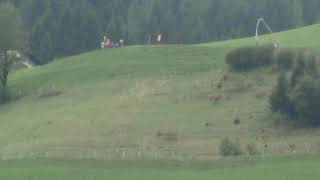 Die legendäre Hausbergkante des HahnenkammSkirennen der Streifabfahrt in KitzbühelTirol im Sommer [upl. by Nanor]