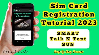 Paano iparehistro ang SIM CARD na SMARTTNTSUN  Step by Step Tutorial [upl. by Milton]