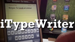 iTypeWriter  Transformez votre iPhone en machine à écrire [upl. by Assek998]