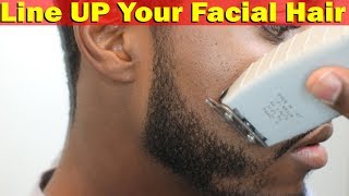 How To Line Up Your Beard amp Mustache For Beginners Very Detailed [upl. by Ikaz]