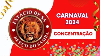 Desfile Oficial  Carnaval 2024 Flashes da Concentração da Estácio de Sá [upl. by Schnur]