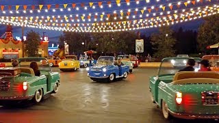 4K Luigis Rollickin Roadsters  Cars Land  Disney California Adventure [upl. by Ilrebmyk]