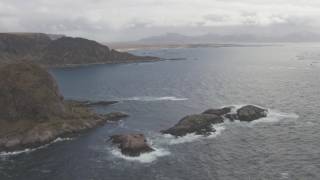 Andøya Nordlysobservatiriet Bleiksøya  Flying Over Norway [upl. by Brockie]