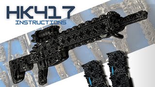 KNEX HK417  repeating slingshot assault rifle  gun instructions [upl. by Collins561]