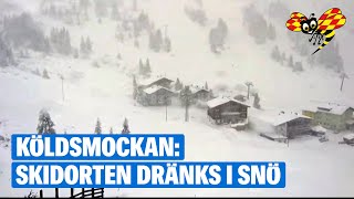 Skidorterna dränks i snö när köldsmockan slår till [upl. by Nayarb]