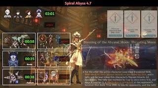 Engulfing Lightning Yunjin Carrying Arlecchino fr  Abyss 47 [upl. by Nivlek]