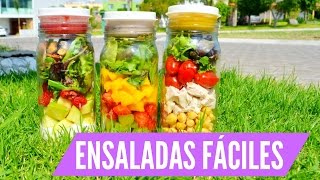 Recetas de ENSALADAS y ADEREZOS faciles ♡ [upl. by Ahsikam]