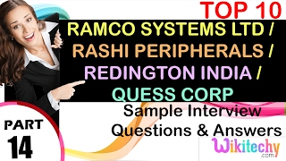 jobs  quess corp limited  ramco group  rashi peripherals pvt ltd  Redington India Careers [upl. by Jessy]