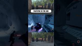 Palpatine vs the Jedi in Starwars Battlefront 2 [upl. by Hahsi378]