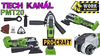 💥 Aku multifunkční oscilační bruska ProCraft PMT20 💤 [upl. by Araic]