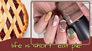 REVERSE NAIL STAMPING w Maniology 🥧🪡 Pie amp Patchwork  DIY Nail Art How To [upl. by Neveda680]