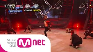 Mnet 댄싱9 시즌2 Ep10  파이널리그 결승전 블루아이 단체무대 Kanye West Ry Legit  Black Skin Head  Rampage [upl. by Seda]