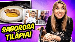 Receita TILÁPIA COM CROSTA DE CASTANHA E PURÊ DE BANANA com Mylena Ciribelli [upl. by Salzhauer]