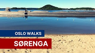 Oslo Walks 4K Sørenga  The Newest Waterfront District of Oslo Norway [upl. by Burney]