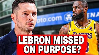 JJ Redick Defends LeBron James Intentional Missed Free Throw Against Suns [upl. by Arahsat]