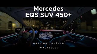 Mercedes EQS SUV by Night in Hamburg [upl. by Enitsyrk617]