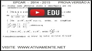 21° questão EPCAR 20142015 PROVA VERSÃO A [upl. by Jillane745]