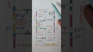 South facing house vastu  South facing house plans as per vastu  South facing 2bhk house plan [upl. by Sik898]