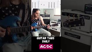 Highway To Hell Guitar Riff  ACDC by Guitar Tabs Daily guitarlessons guitartutorial guitartabs [upl. by Grunenwald]