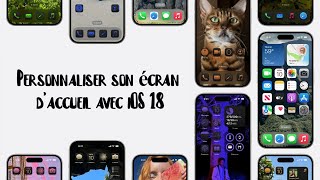 Comment PERSONNALISER LECRAN DACCUEIL de son IPhone ios 18 [upl. by Nola]