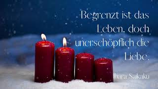 24 Adventskalender Sprüche mit weihnachtlicher Musik [upl. by Htiduy773]