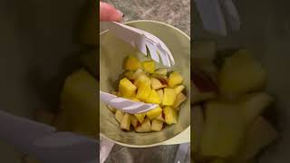 fruit salads are so underrated fruit fruitsalad healthysnack apples pineapple strawberry asmr [upl. by Dinesh282]