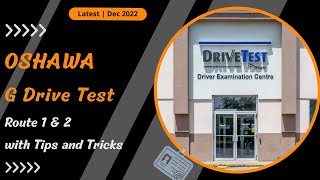 Oshawa Drive Test Route G  Modified 2022  Driving Test Oshawa Route for G [upl. by Lyret]