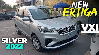 All New Suzuki Ertiga Vxi 2022 New Silver Colour Review amp Walkaround l Ertiga Vxi 2022 l MRCars [upl. by Manwell]