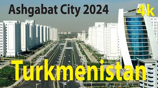 Ashgabat City 2024  Turkmenistan 4K By Drone [upl. by Suzie]