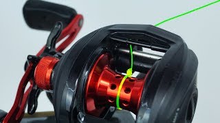 Fishing KnotHow To Spool A Baitcaster Reel [upl. by Artinek]