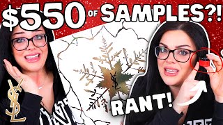 550 of BEAUTY SAMPLES Is It WORTH IT  Luxury YSL Advent Calendar Unboxing [upl. by Nagard]