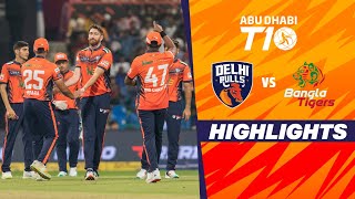 Bangla Tigers vs Delhi Bulls  Abu Dhabi T10  Match 13  Highlights  JioCinema amp Sports18 [upl. by Mauchi]