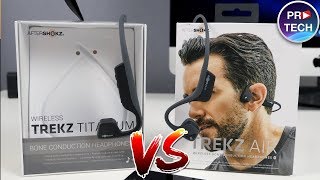 Сравнение крутых беспроводных костных наушников AfterShokz Trekz Air vs Titanium  ProTech [upl. by Erdnaek]