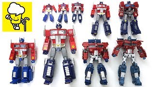 Optimus Prime G1 Convoy with different brand Masterpiece Generation Toy [upl. by Timothea]