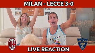 MILAN  LECCE 30 LIVE REACTION DI GRUPPO [upl. by Gitel858]