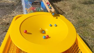 Marble Run ASMR Race ☆ HABA Slope amp Dump Truck Excavator Ambulance Forklift Garbage Truck Tractors2 [upl. by Eiral]