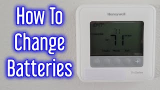 Honeywell Pro Series Thermostat Battery Replacement BATT [upl. by Reuven]