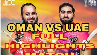 OMAN VS UAE FULL HIGHLIGHTS MATCH CRICKET MATCH cricket livecricketmatchtoday OMANVSUAE [upl. by Fabrianne996]