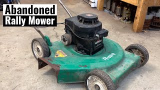 Barn Find Rally Lawn Mower  Will It Run [upl. by Edeline]