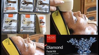 VLCC Diamond Facial Kit  How to do step by step facial at home  DIY Facial at home [upl. by Esimorp]