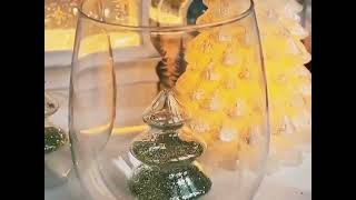 Slant Collections Christmas Wine Glasses 3D Stemless  link in the 1st commentamazon christmas [upl. by Quill541]