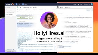 Demo of Holly an AI recruiter in your Bullhorn [upl. by Atteuqnas]