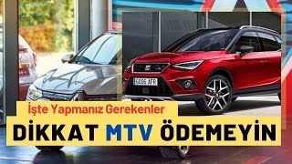 Engelli İndirimiyle Ötvsiz Aldığınız Otomobile MTV ÇIKABİLİR Sildirmeyi Sakın Unutmayın [upl. by Gnak]