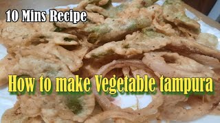 How to make vegetable tempura at home  vegetable tempura recipe [upl. by Anemaj]