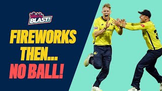 Fireworks ThenNO BALL  Chaotic Last Two Balls IN FULL  Vitality Blast Finals Day 2022 [upl. by Ayoj]