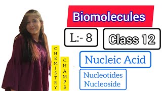 Biomolecules  L 8  Nucleic acid  Ribose  Nucleotides  Nucleoside  BasesAdenine thymine Uracil [upl. by Rick]