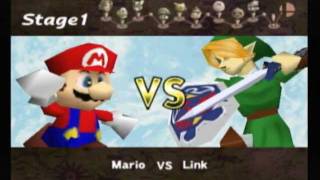 Super Smash Bros Classic Mode 1P Game Mario [upl. by Halet]