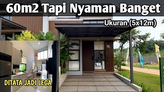 Rumah Minimalis 60m2 ukuran 5x12m Kecil Tapi Nyaman Banget Grand Duta City soj [upl. by Sirroned]