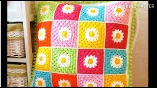 40 estilos de COJINES TEJIDOS ❤️ a crochet 2018 forty styles of crocheted cushions [upl. by Gardiner]