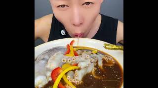 Octopus Sashimi Mukbang asmrsounds mukbang octopus asmrvideo asmr spicy tiktok [upl. by Hak85]